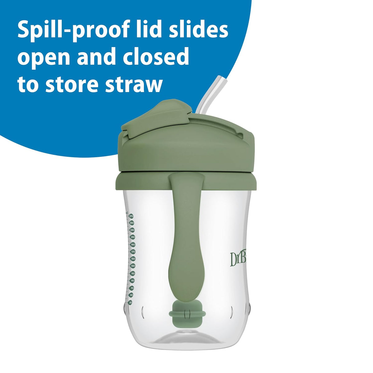 Dr. Brown's Milestones Baby's First Straw Cup, Blue, 1-Pack