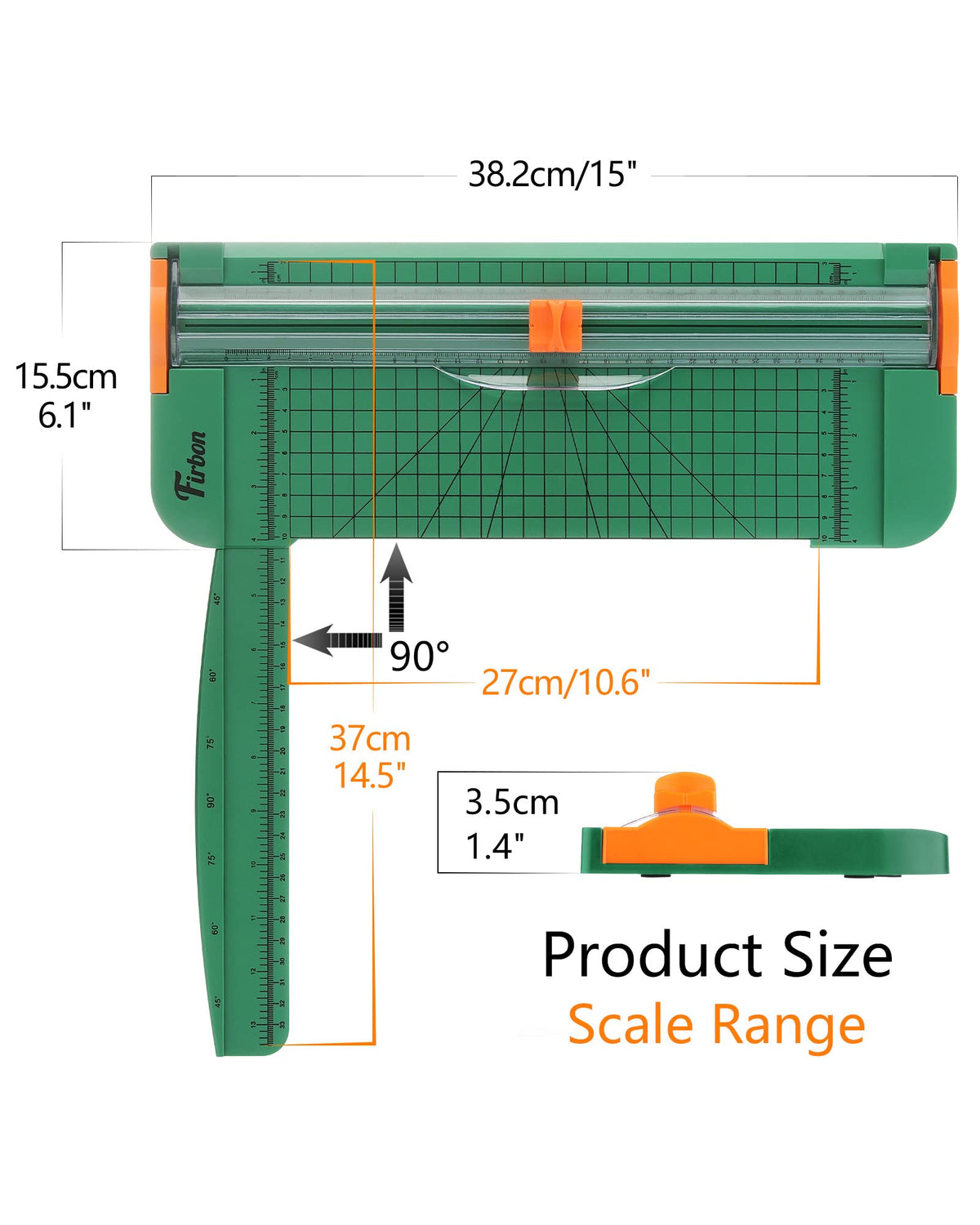 Firbon A4 Paper Cutter, 12 Inch Paper Trimmer with Extened Ruler, Black Father Jim Norris notebooks