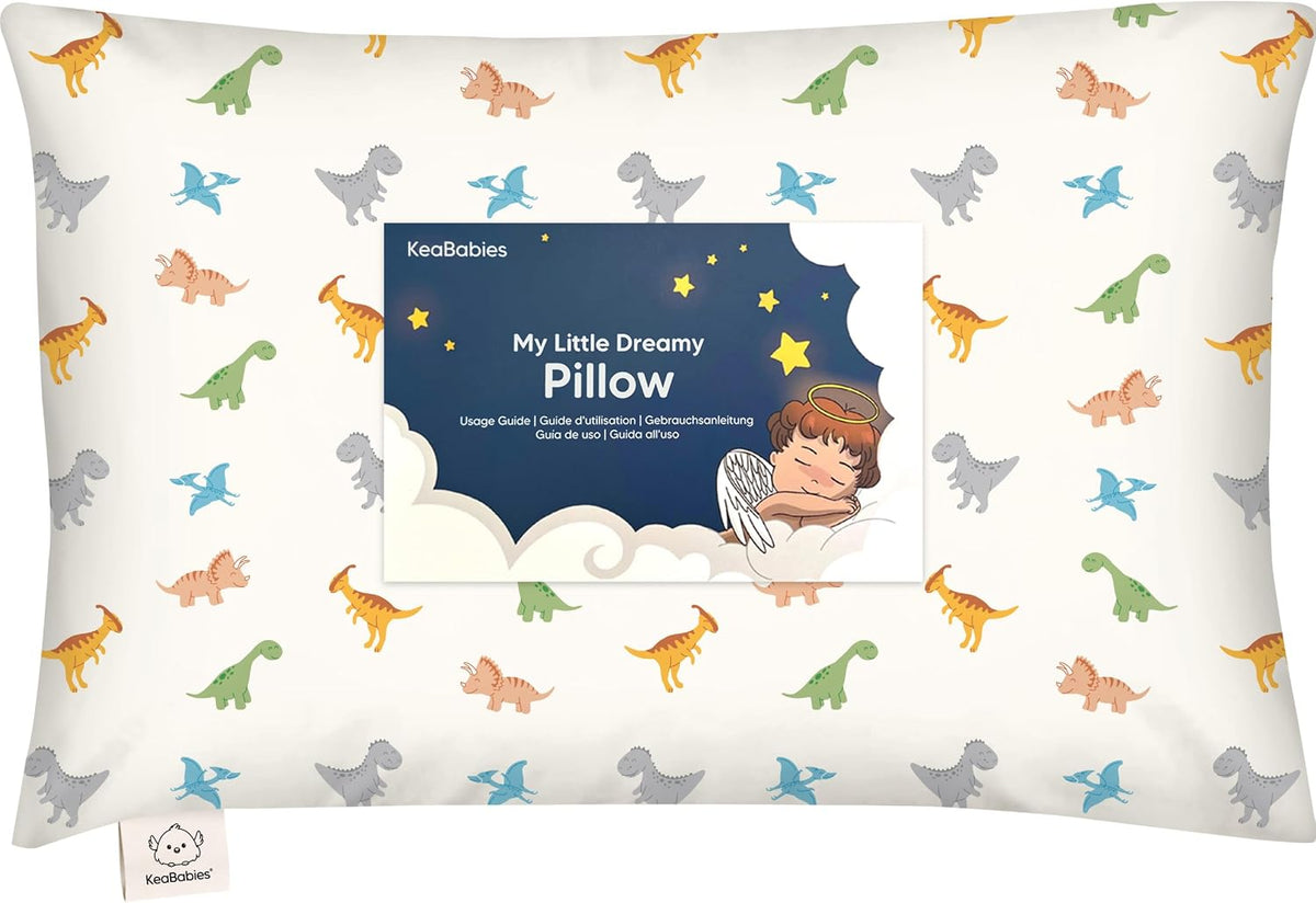 Toddler Pillow with Pillowcase, 13x18 My Little Dreamy Pillow (ABC Land)