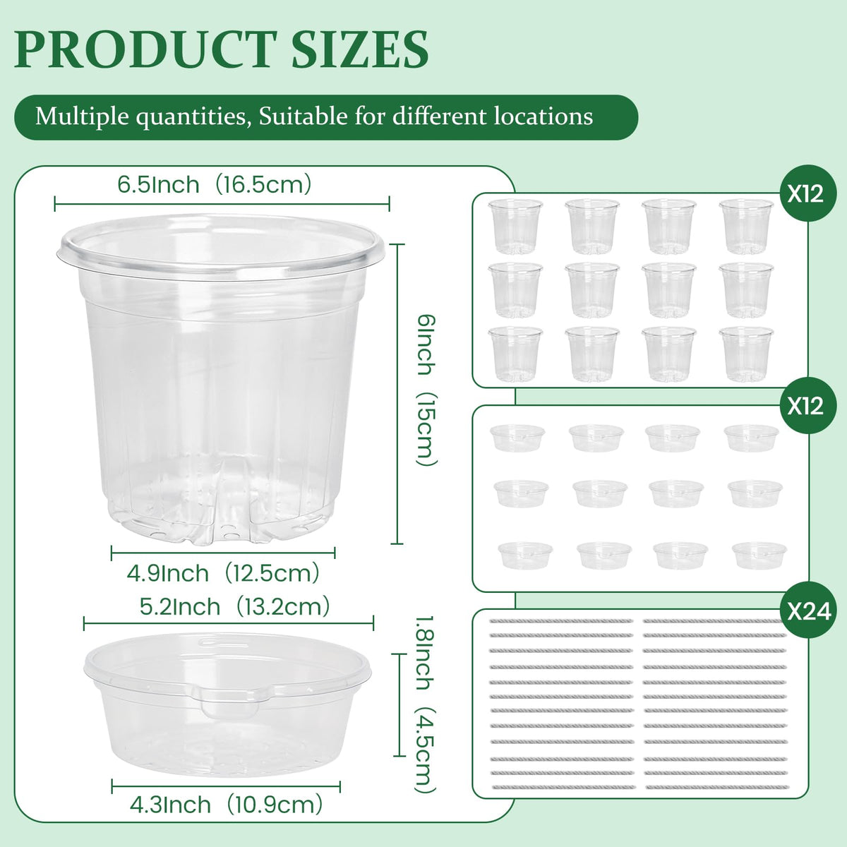 Bluepro Clear Nursery Pots with Humidity Domes, 4 Inch, 30-Pack Father Jim Norris notebooks