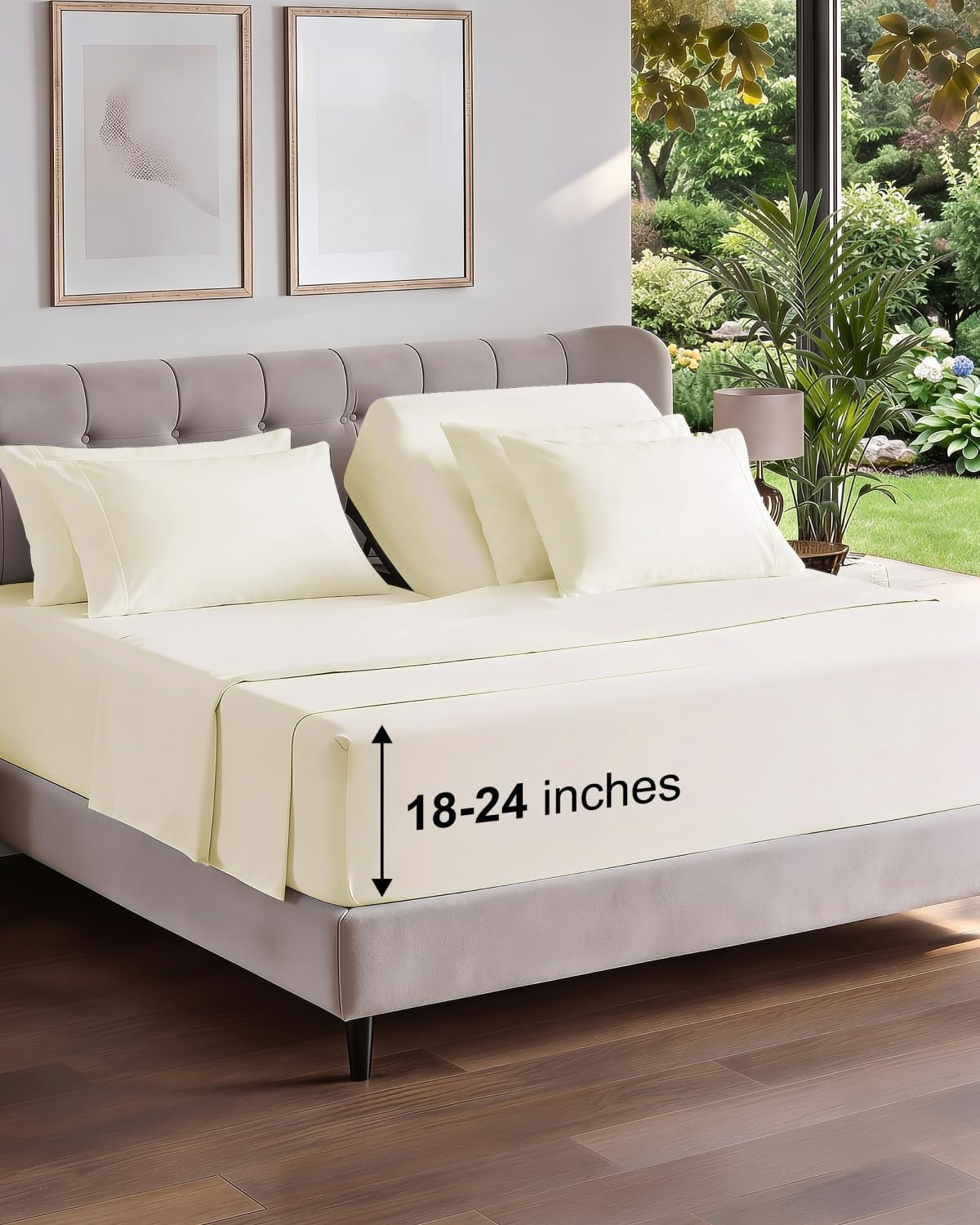 CGK Extra Deep Twin XL Sheet Set - 4pc College Dorm Room - Coral