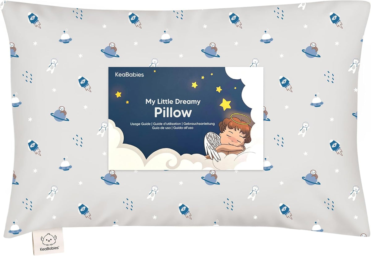 Toddler Pillow with Pillowcase, 13x18 My Little Dreamy Pillow (ABC Land)
