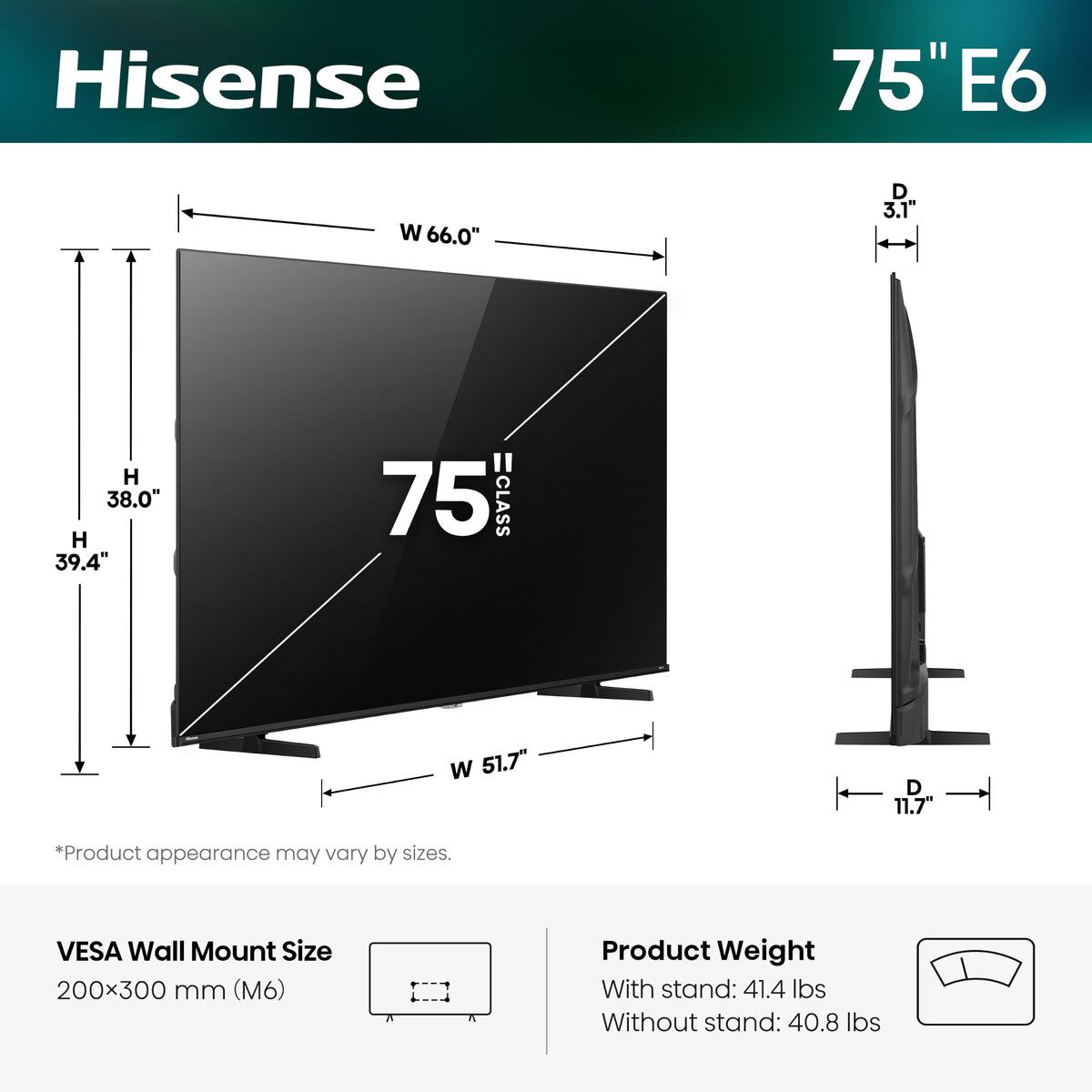 Hisense 50" Class E6SR Series Hi-QLED 4K UHD Smart Roku TV (50E6SR, 2026 Model) - Dolby Vision, Game Mode Plus, VRR, ALLM, DTS Virtual:X, Apple AirPlay, Compatible with Alexa and Google Assistant Father Jim Norris notebooks
