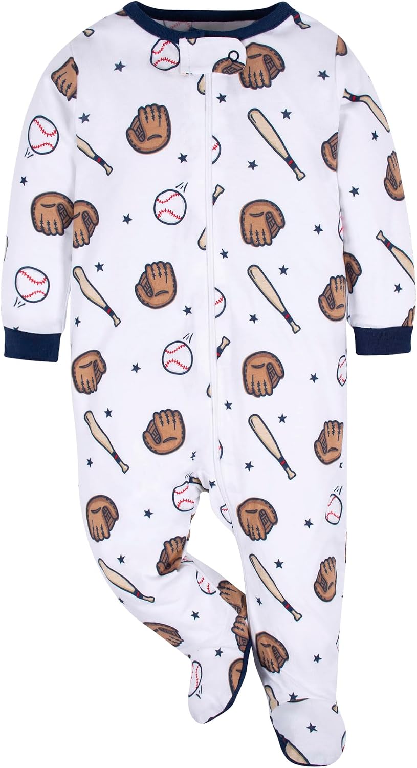 Gerber Baby Boys' 4 Pack Sleep 'N Play Footie
