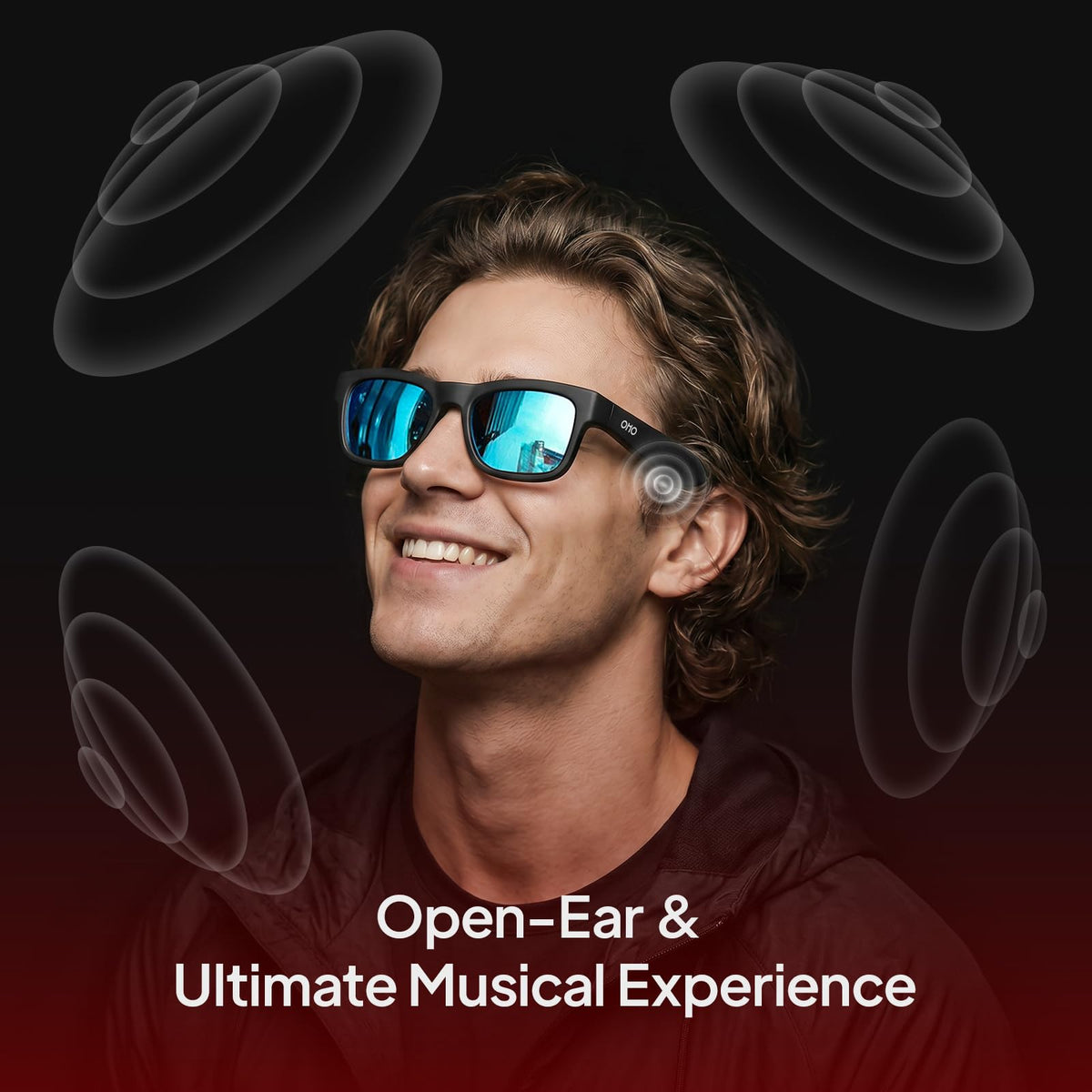 OhO Open Ear Smart Glasses, UV400 Z87.1 Lightweight Audio Bluetooth Glasses Father Jim Norris notebooks