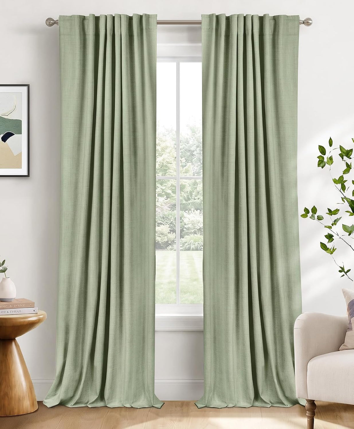 Blush Pink Total Blackout Sliding Door Curtains 96 Inches Long