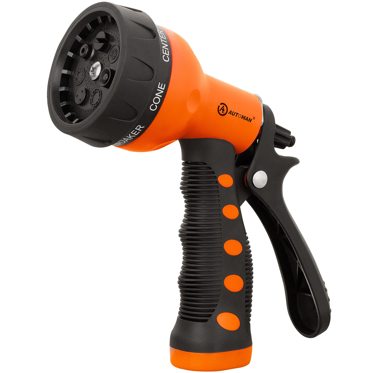 AUTOMAN Garden Hose Nozzle, Water Hose Sprayer Nozzle with 7 Adjustable Watering Patterns, Slip Resistant for Watering Plants, Lawn& Garden, Washing Cars, Cleaning, Showering Pets & Outdoor Fun. Father Jim Norris notebooks