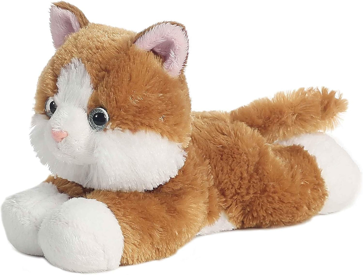 Aurora Mini Flopsie 8" Ginger Cat Adorable Stuffed Animal