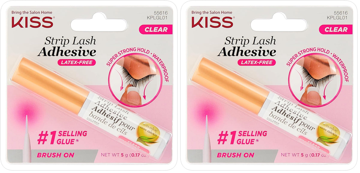 Kiss Lash Adhesive, Lash Glue, 24hr Strip Eyelash Adhesive
