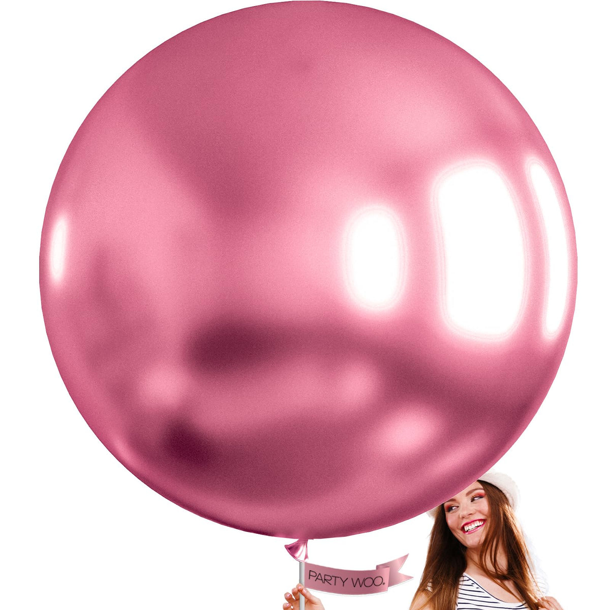 PartyWoo Assorted Colors Rainbow Balloons 50pcs Multicolor Colorful Color