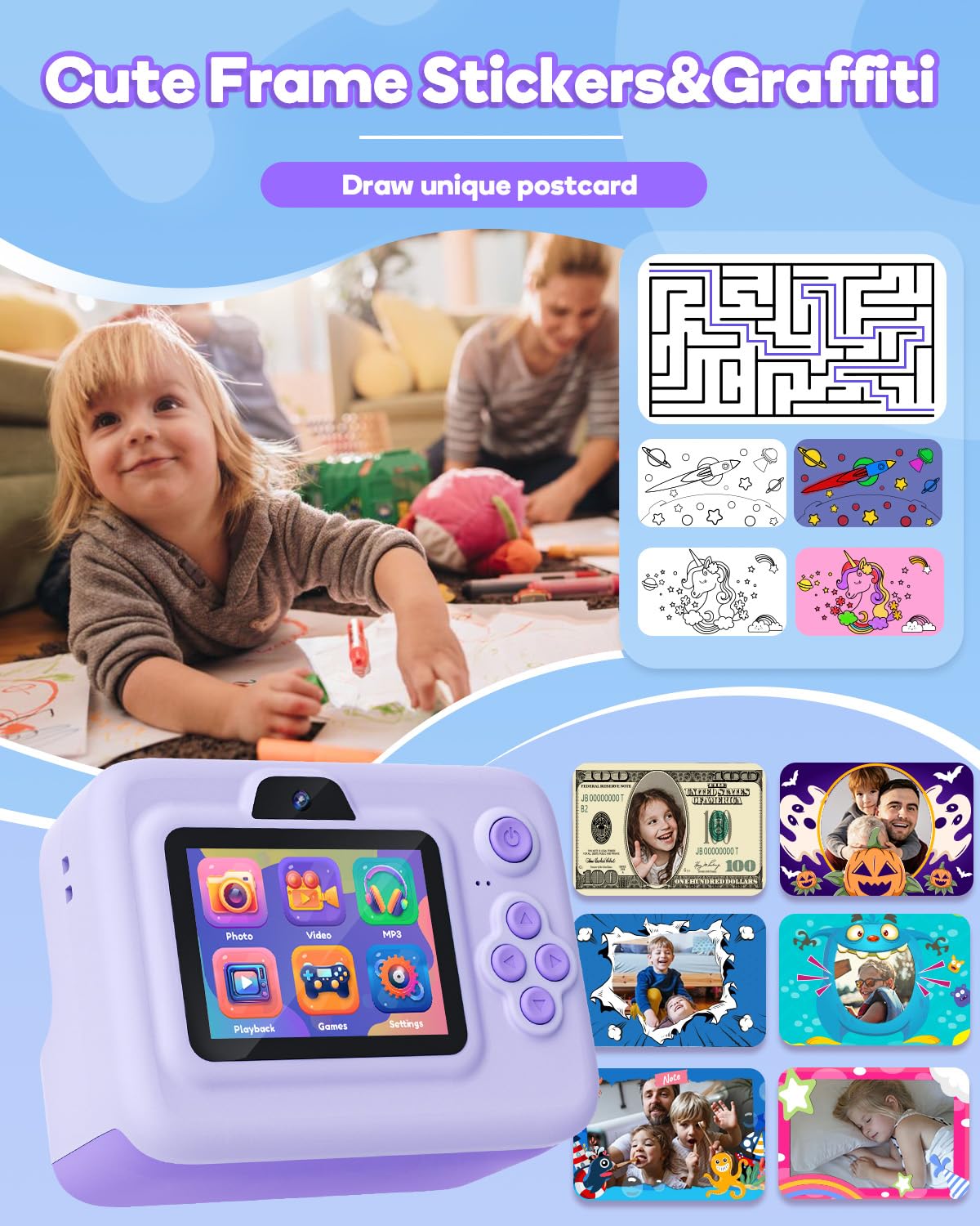 Dylanto Kids Camera Instant Print,1080P Kids Instant Cameras that Print Photos,Christmas Birthday Gifts for Girls Age 3-12,Portable Toy for 3 4 5 6 7 8 9 10 Year Old Girls Boys Pink Father Jim Norris notebooks