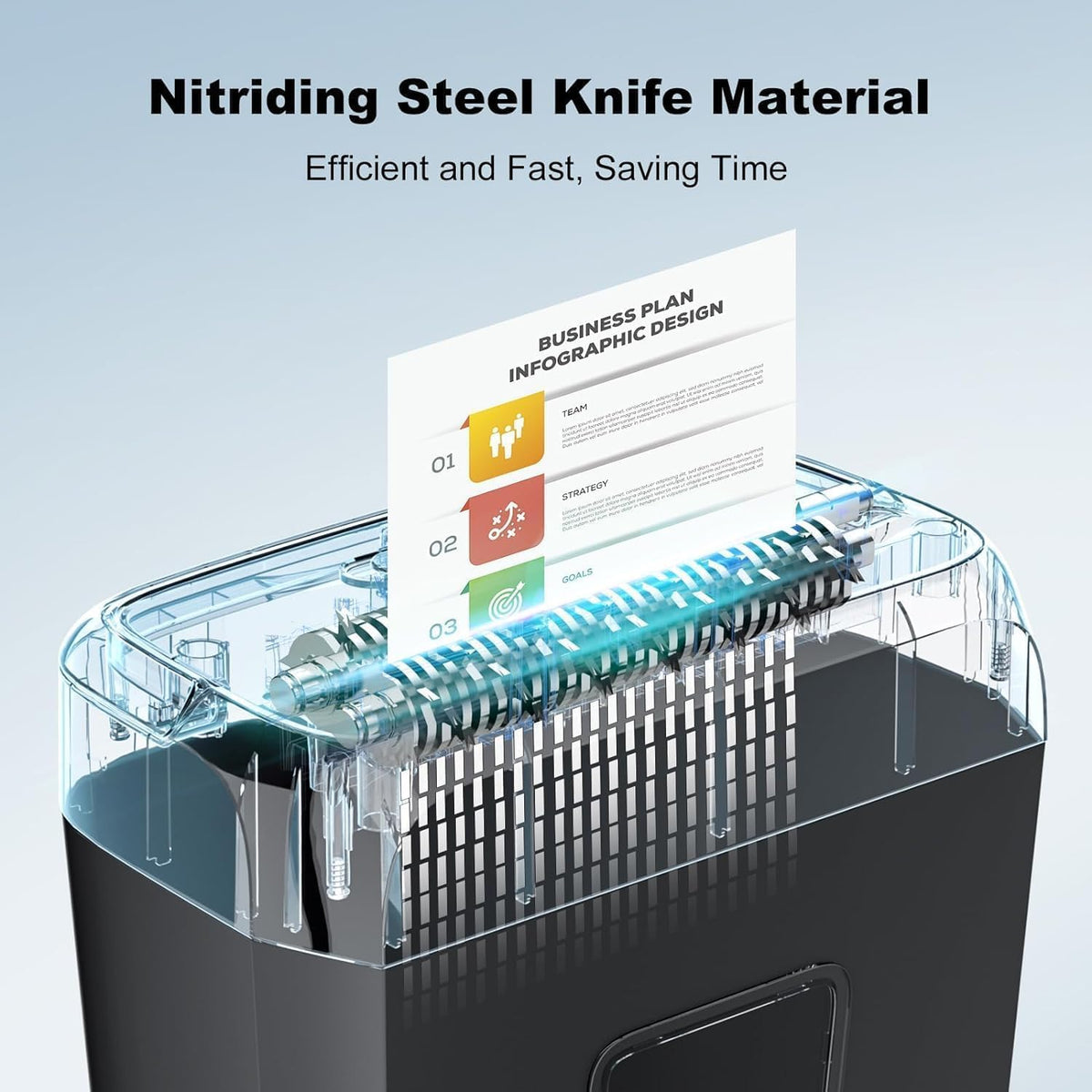 Bonsaii 6-Sheet Micro Cut Paper Shredder for Home, High Security Level P-4 Father Jim Norris notebooks