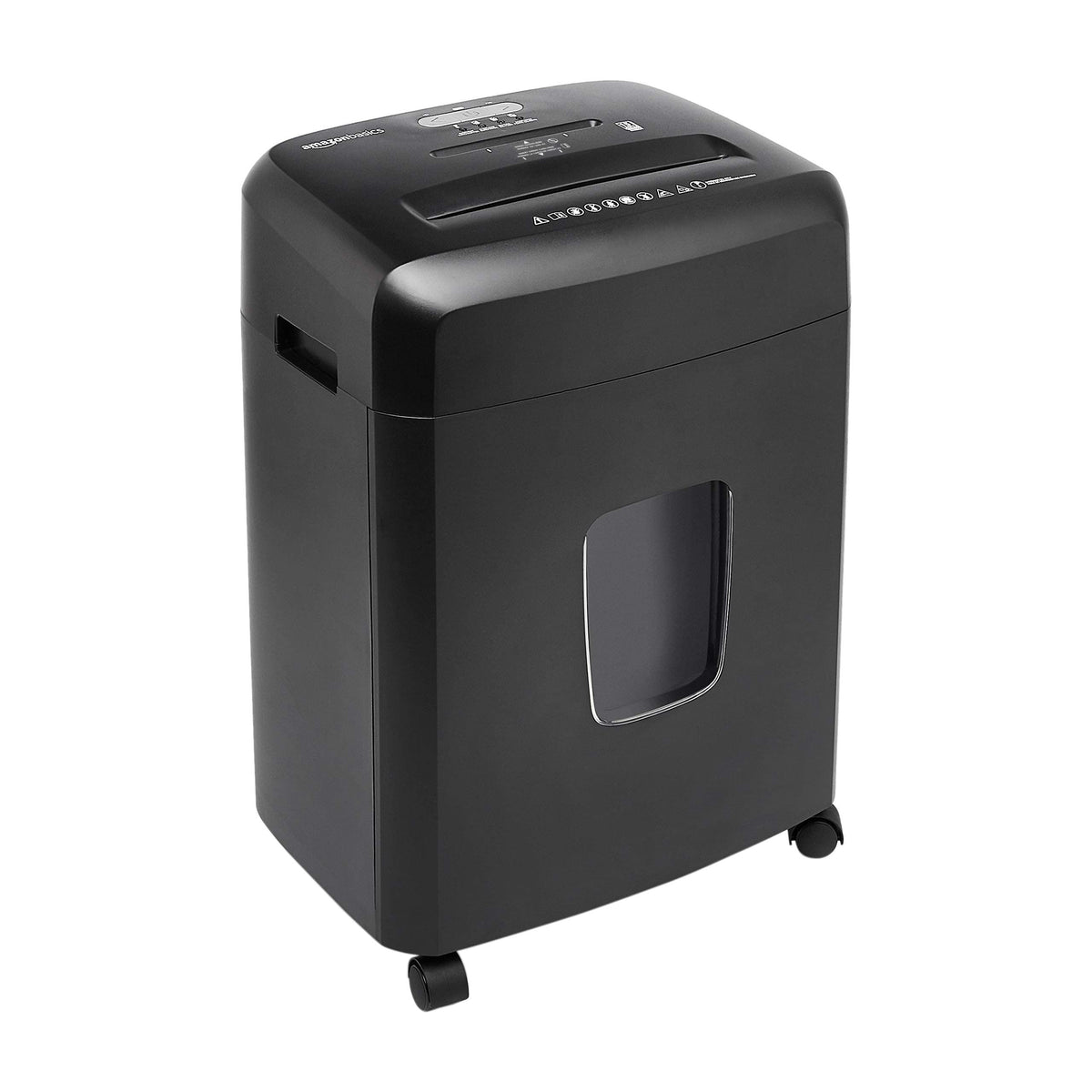 Amazon Basics 8-Sheet High Security Cross Cut Paper and Credit Card Shredder with P-4 Security, Auto Shut-off, Black Father Jim Norris notebooks