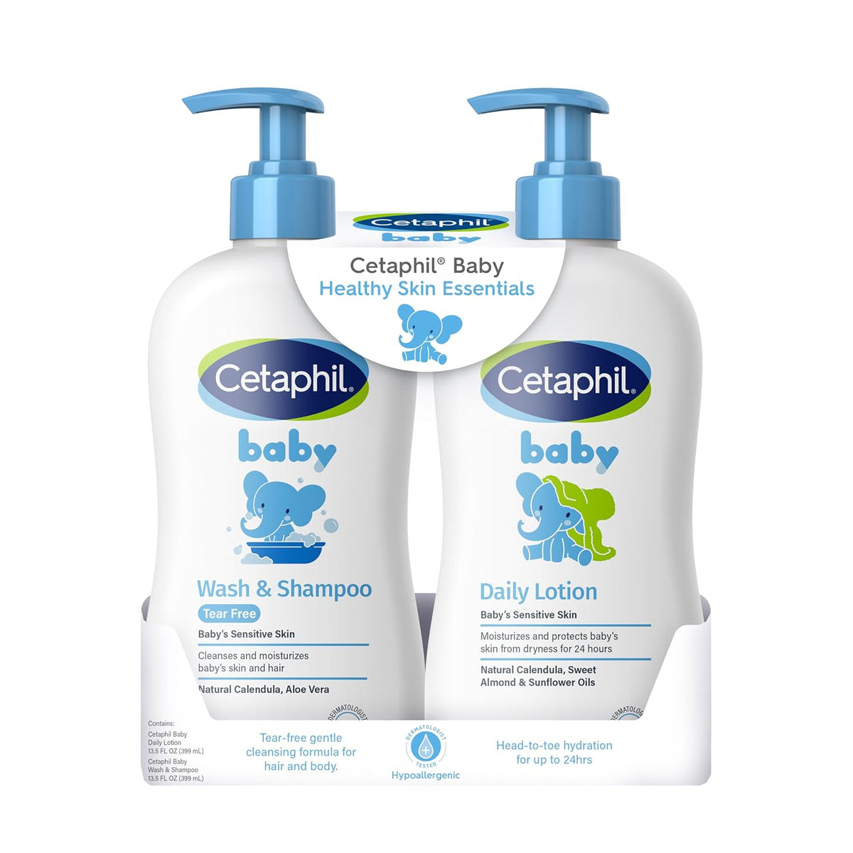 Cetaphil 2-in-1 Baby Shampoo & Body Wash, Tear Free, Calendula, 7.8oz