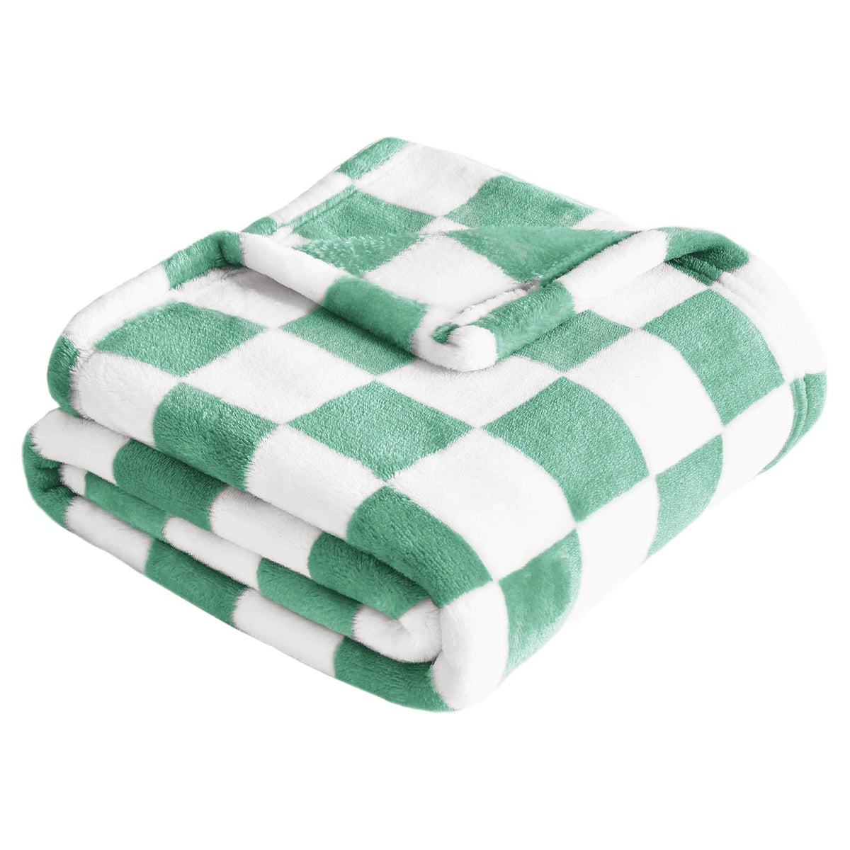 Yurhap Checkered Baby Blanket Fleece Baby Blankets for Boys, Ultra Soft Cozy Fluffy Infant Toddler Newborn Receiving Blankets for Crib Stroller, 30''x40'', Blue