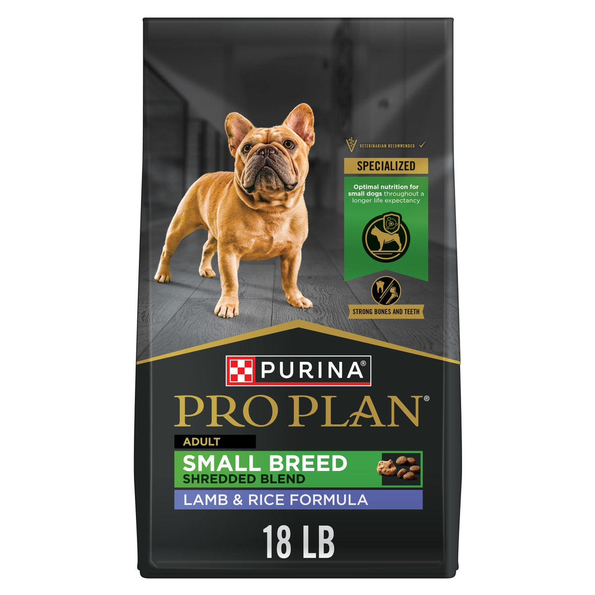 Purina Pro Plan Small Breed Dry Dog Food, Shredded Blend, 6 lb Bag