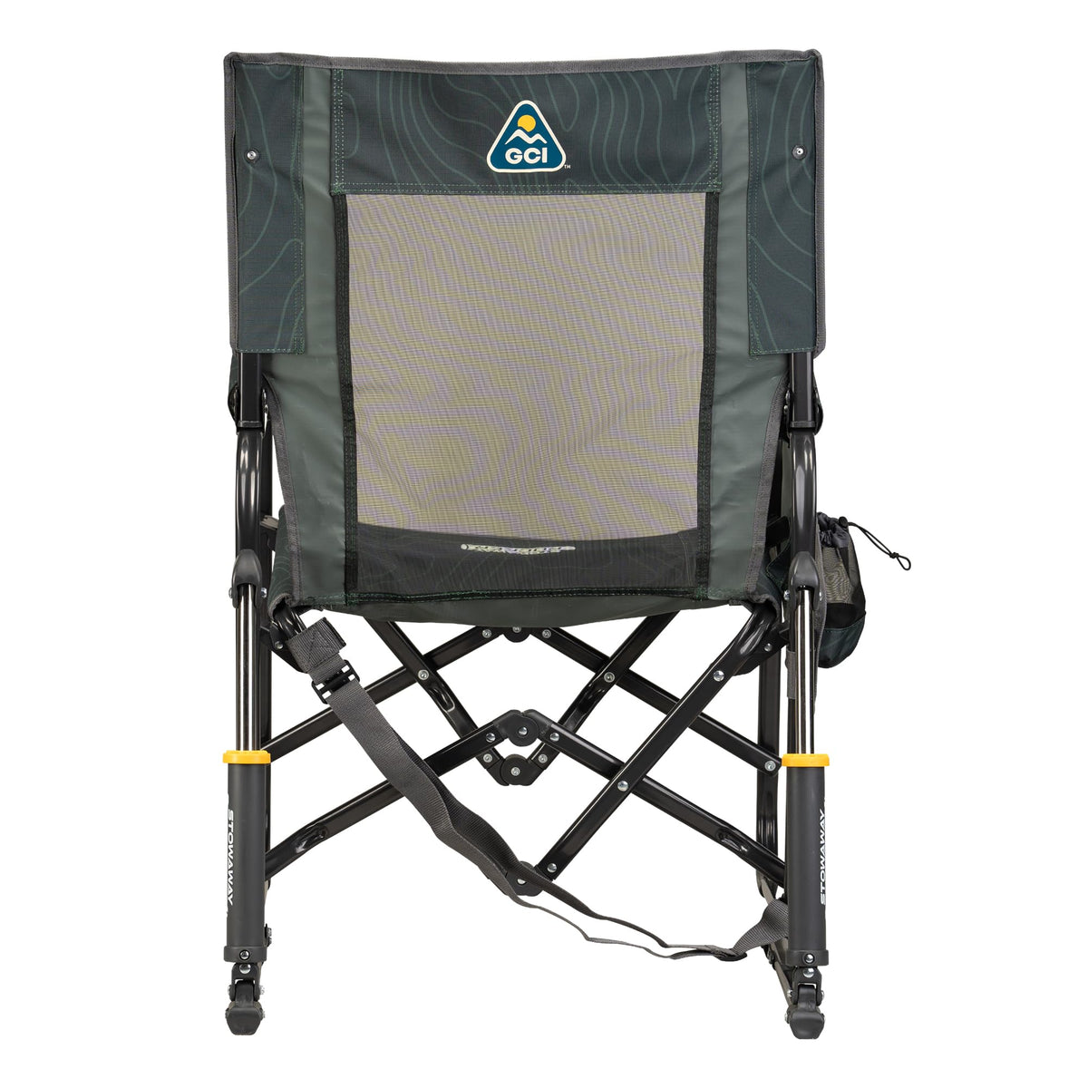 GCI Outdoor Freestyle Rocker XL with Side Table Camping Chair | Portable Folding Rocking Chair with Solid, Durable Armrests, Drink Holder & Comfortable Backrest — Black Father Jim Norris notebooks