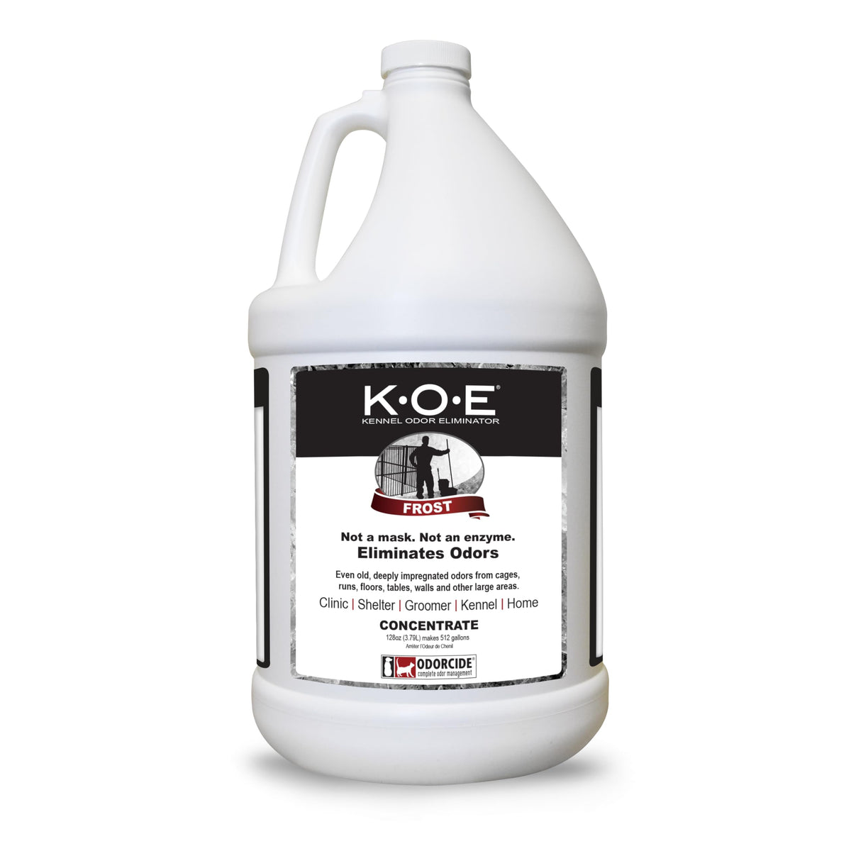 Odorcide K.O.E Kennel Odor Eliminator Concentrate, Fresh Scent, 16 oz - Non-Enzymatic Formula for Cages, Runs, Home and Kennel Use