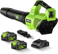 Leaf Blower Cordless, 650CFM Electric Leaf Blowers with 2 x 5.2Ah Batteries and Charger, 3 Speed Modes, 1 x Adjustable Shoulder Strap, Powerful Snow Blowers for Lawn Care, Patio, Dust, Blowing Leaves Father Jim Norris notebooks