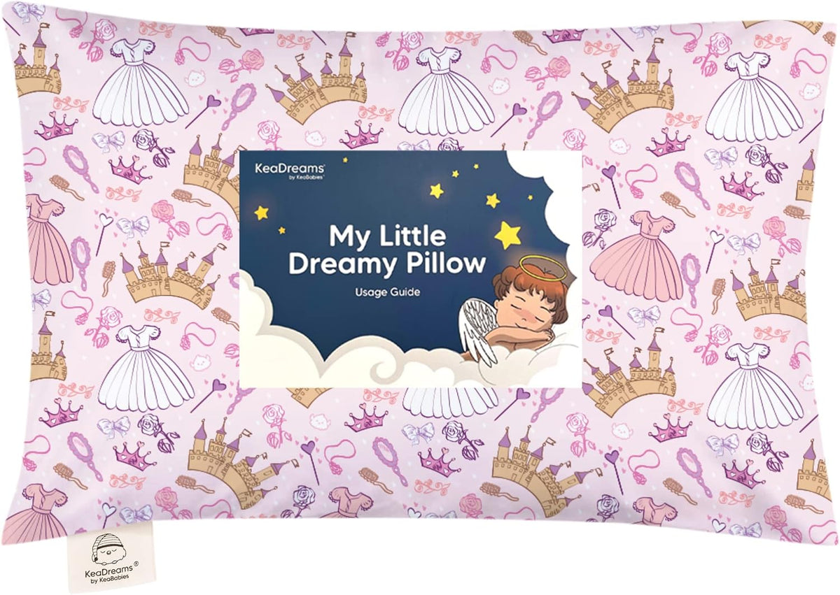Toddler Pillow with Pillowcase, 13x18 My Little Dreamy Pillow (ABC Land)