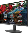 Sceptre New 22-Inch Gaming Monitor, FHD 1080p, Up to 144Hz, HDMI, DisplayPort, Built-in Speakers, Machine Black (E225W-FW144 Series, 2026) Father Jim Norris notebooks