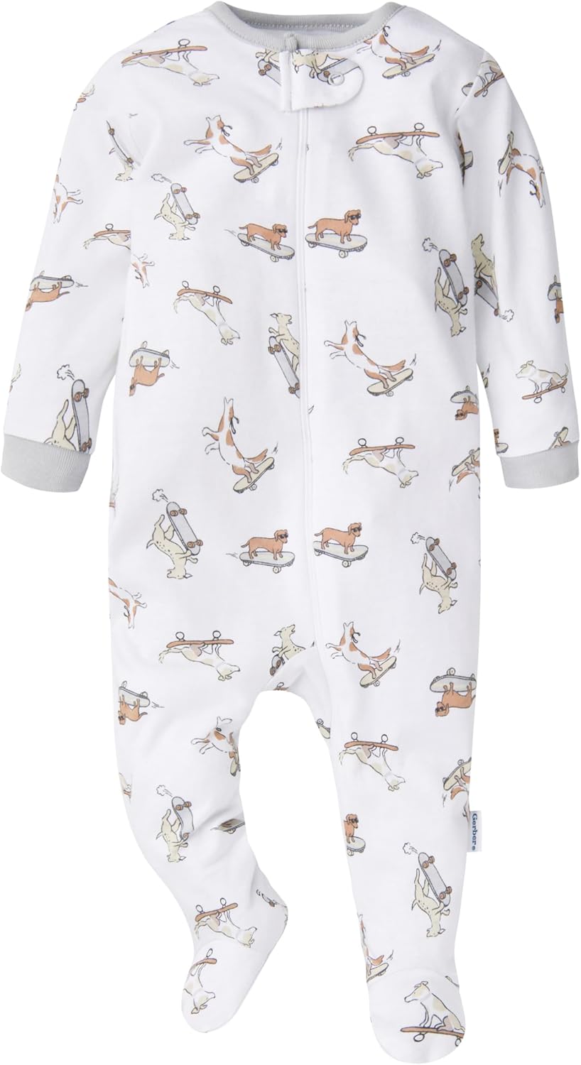 Gerber Baby Boys' 4 Pack Sleep 'N Play Footie
