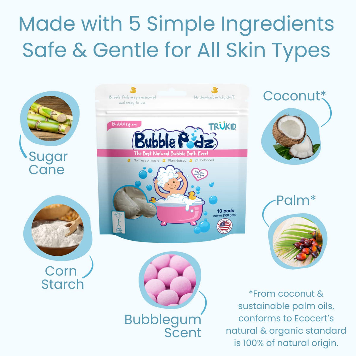 TruKid Bubble Podz Bubble Bath for Kids,