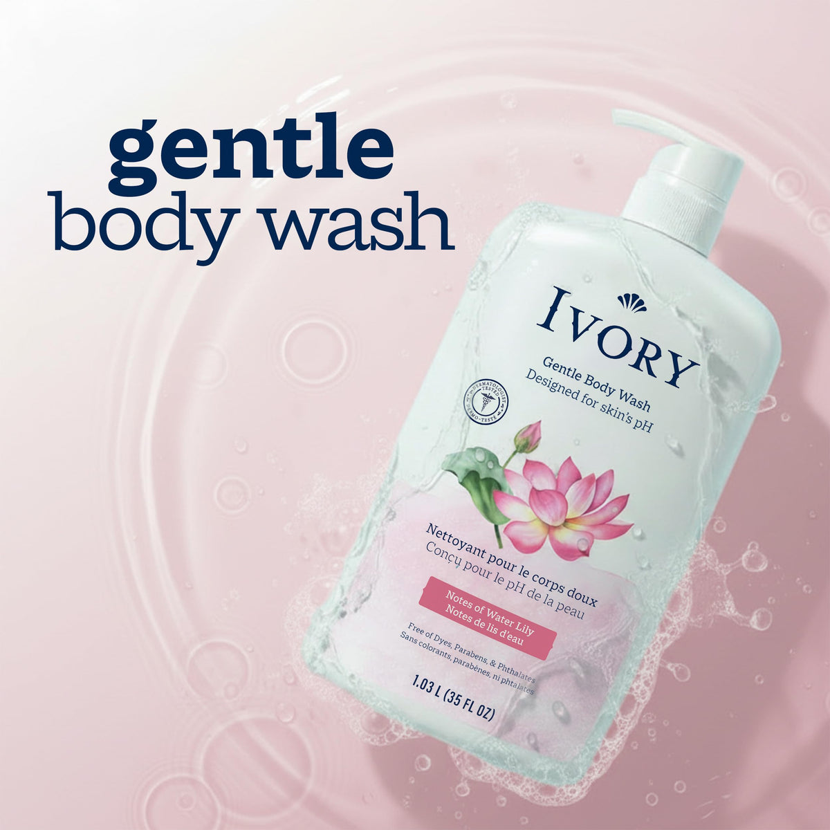 Ivory Body Wash Designed for the Whole Family, Original Scent, 35 fl oz