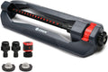 Eden 96213 Weighted Essential Oscillating Sprinkler | Covers Up to 3,600 sq. ft., 16 Precision Nozzles, Adjustable Range, Turbo Drive Motor, Quick Connect Bundle, Stainless Steel Filters, Black Father Jim Norris notebooks