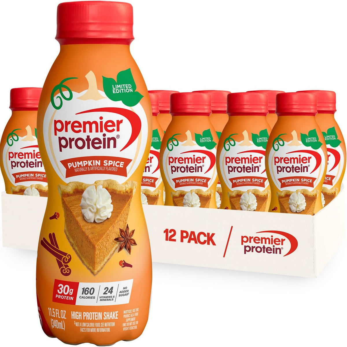 Premier Protein 30g High Protein Shake, Chocolate, 12 Pack