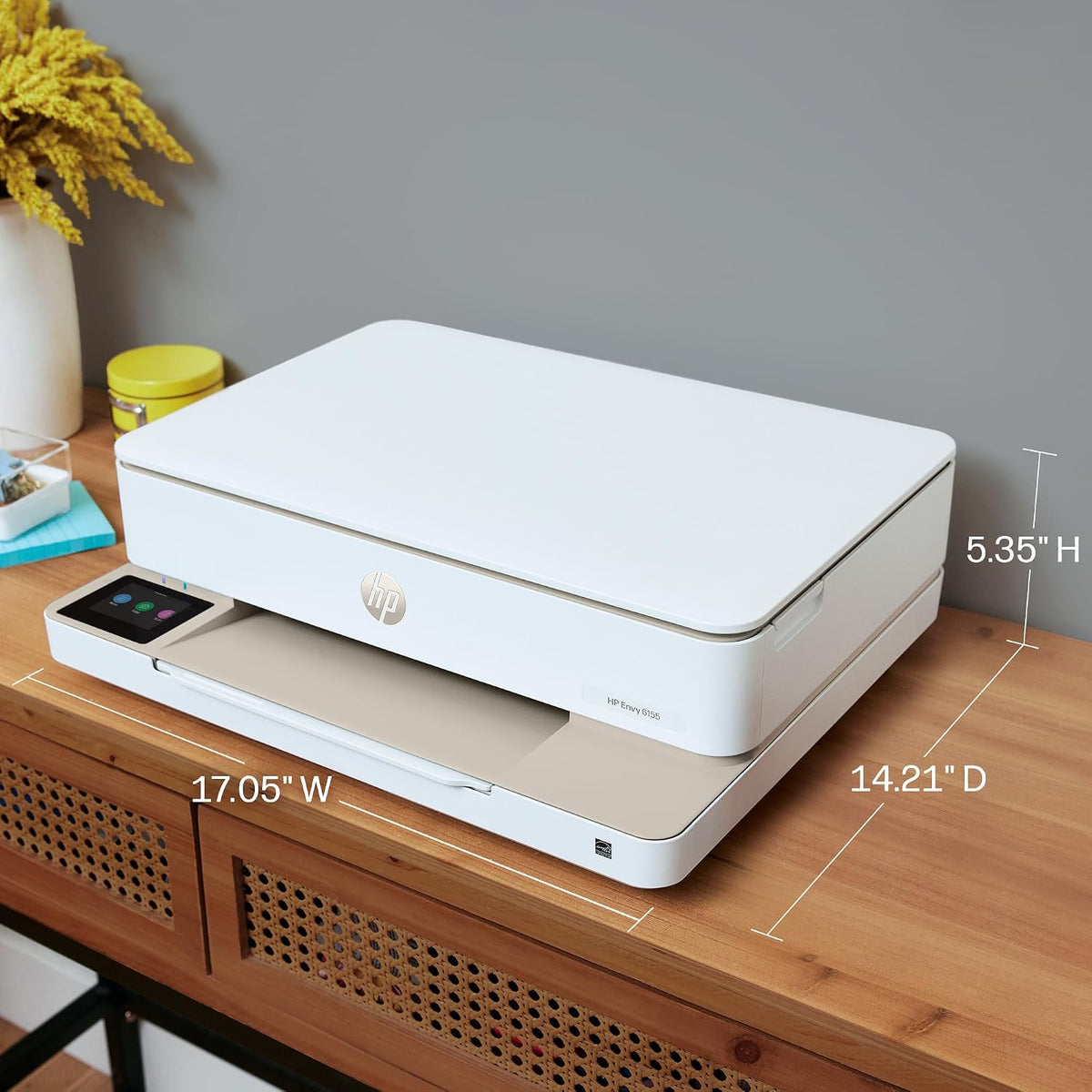 HP Envy 6155 Wireless All-in-One Color Inkjet Printer, Print, Scan, Copy, Duplex Printing Best-for-Home, 3 Month Trial of Instant Ink Included, AI-Capable (C2WR7A) Portobello Father Jim Norris notebooks
