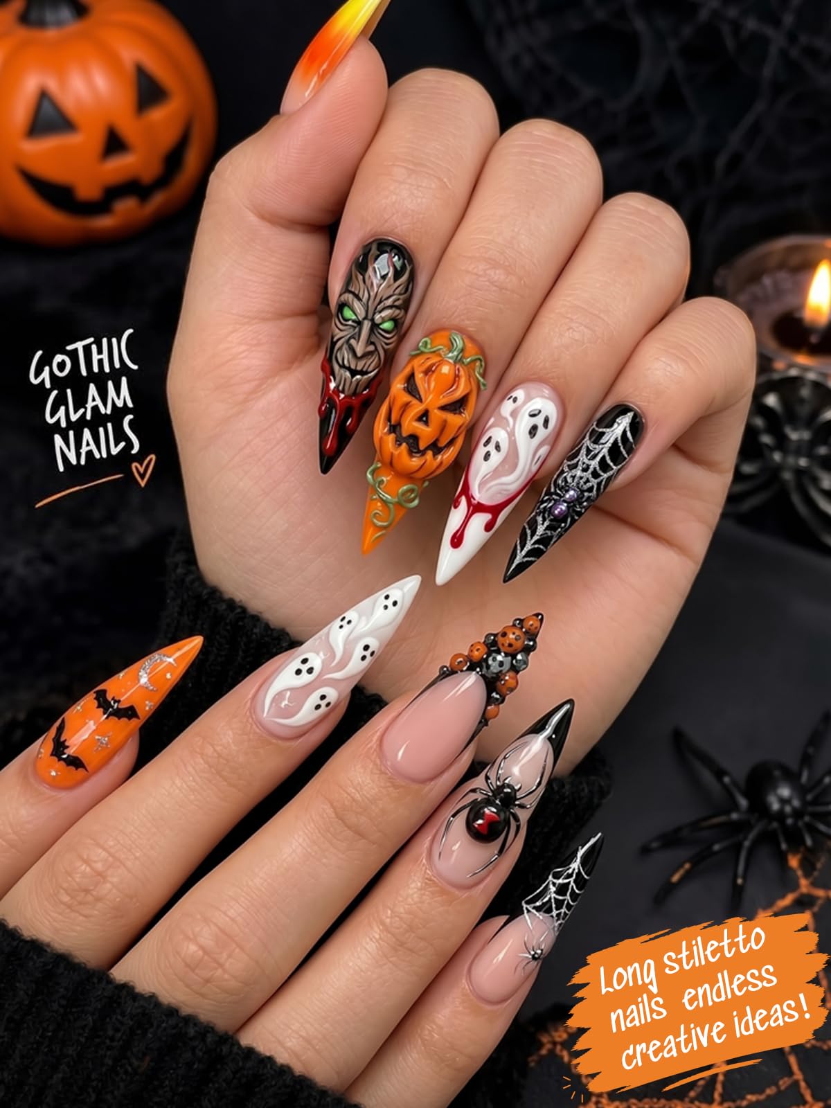 UNA GELLA Short Almond Nail Tips 504PCS Short Fake Nails Soft Press Ons