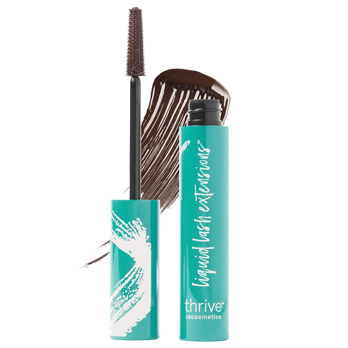 Thrive Causemetics Liquid Lash Extensions Mascara, Brown Black Shade Father Jim Norris notebooks