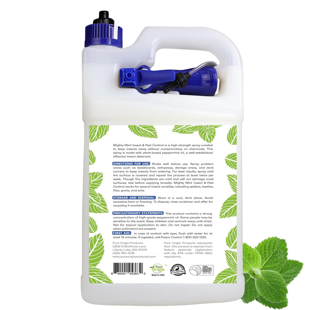 Mighty Mint Peppermint Oil Insect Repellent Spray, 16 oz Father Jim Norris notebooks