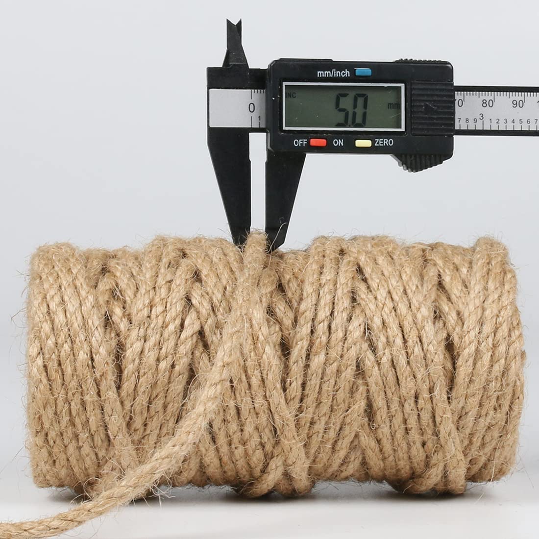 PerkHomy Natural Jute Twine 600 Feet Long Twine String for Crafts Gift Wrapping Packing Gardening Crochet Knitting Macrame Decor (Brown 2mm * 600feet)