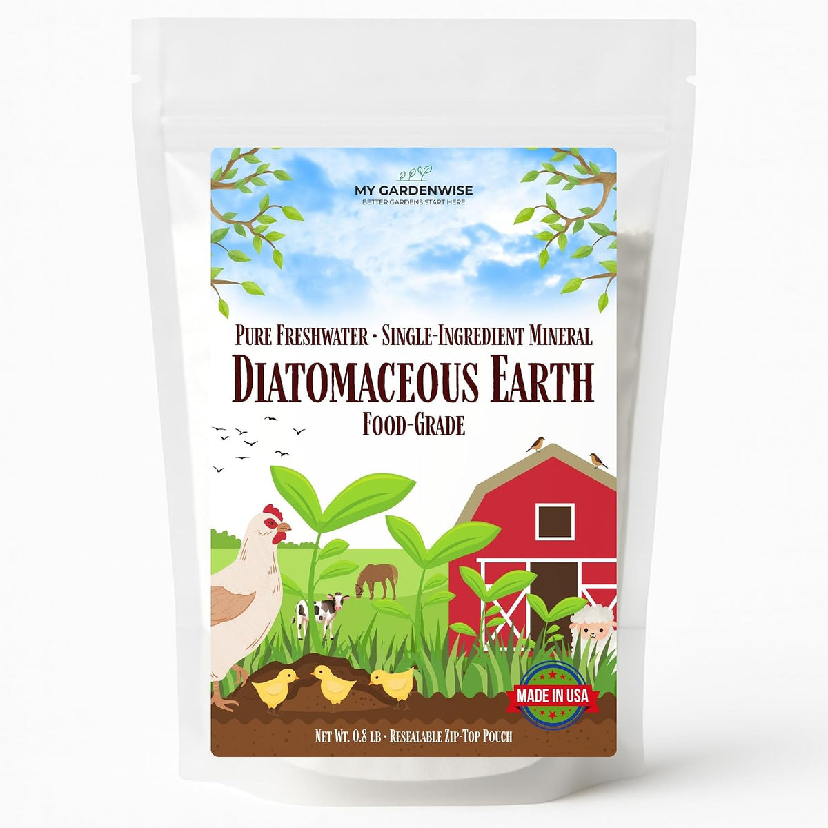 GARDENWISE 6-3-0 All-Purpose Professional Eco-Friendly Slow-Release Nitrogen Fertilizer with Iron & Calcium,Non-Burning, Enhances Soil Structure,for Indoor&Outdoor Plants,Vegetable Gardens (2 QUARTS) Father Jim Norris notebooks