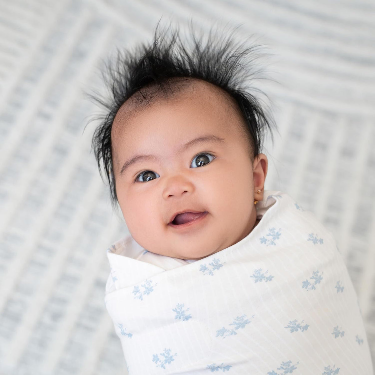 HALO SleepSack Swaddle | Cotton | 1.5 TOG | 68-75°F | 6-12 lbs |Baby Blue