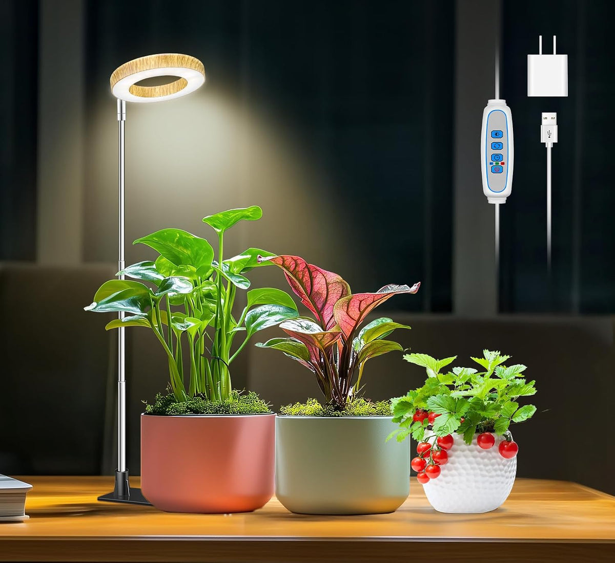 Aokrean Grow Lights for Indoor Plants Growing, Full Spectrum with Base Father Jim Norris notebooks