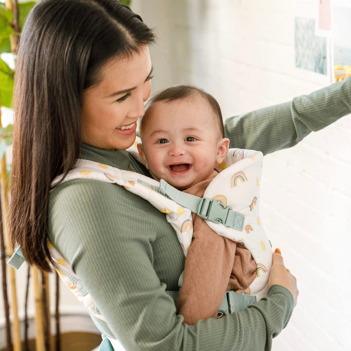 Infantino Flip 4-in-1 Baby Carrier Convertible Ergonomic, Gray