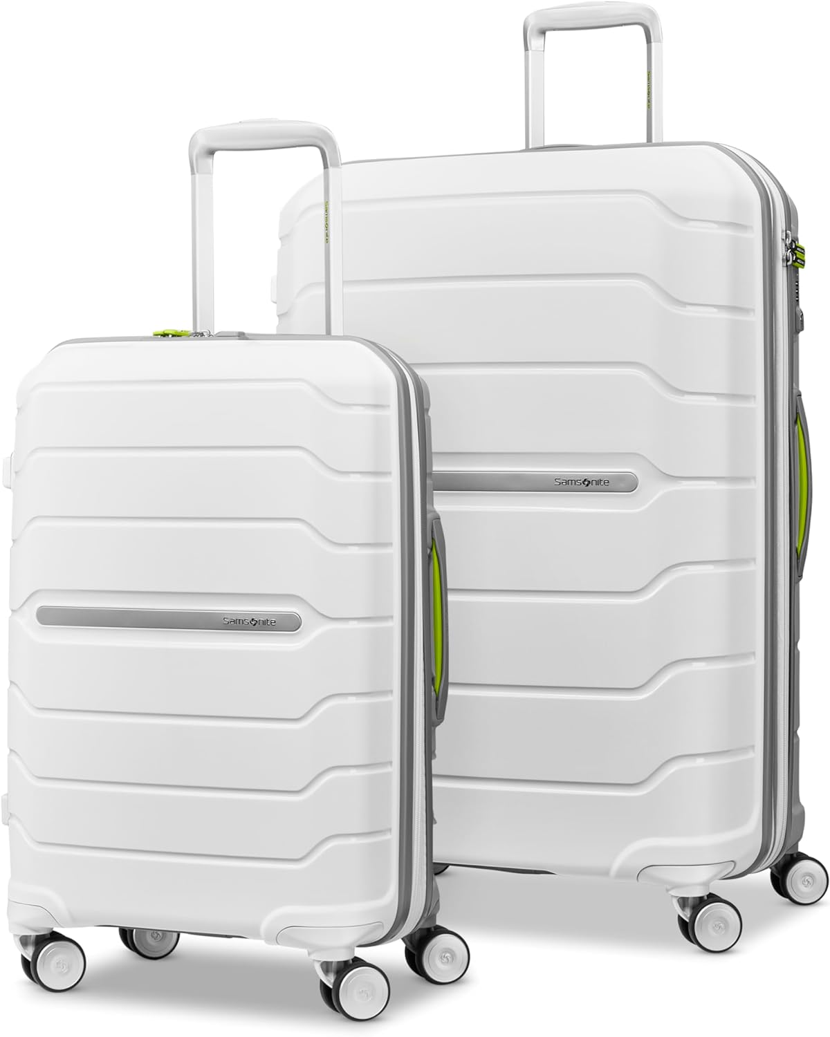 Samsonite Freeform Medium Luggage with Dual 360° Spinner Wheels - Checked Suitcase - TSA Lock, Airline-Approved - Lightweight Durable Polypropylene Expandable Hardshell - Amethyst Purple