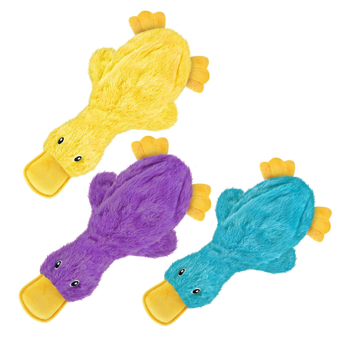 Best Pet Supplies Interactive Squeaky Dog Toy - Crinkle Duck, Blue Father Jim Norris notebooks
