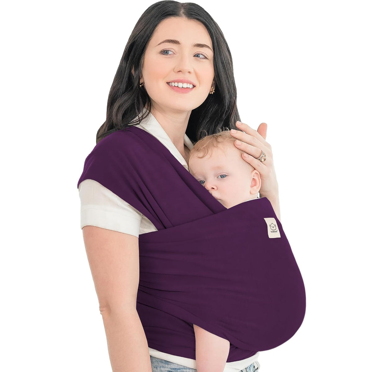 KeaBabies Baby Wrap Carrier, All in 1 Original Baby Carrier, Trendy Black