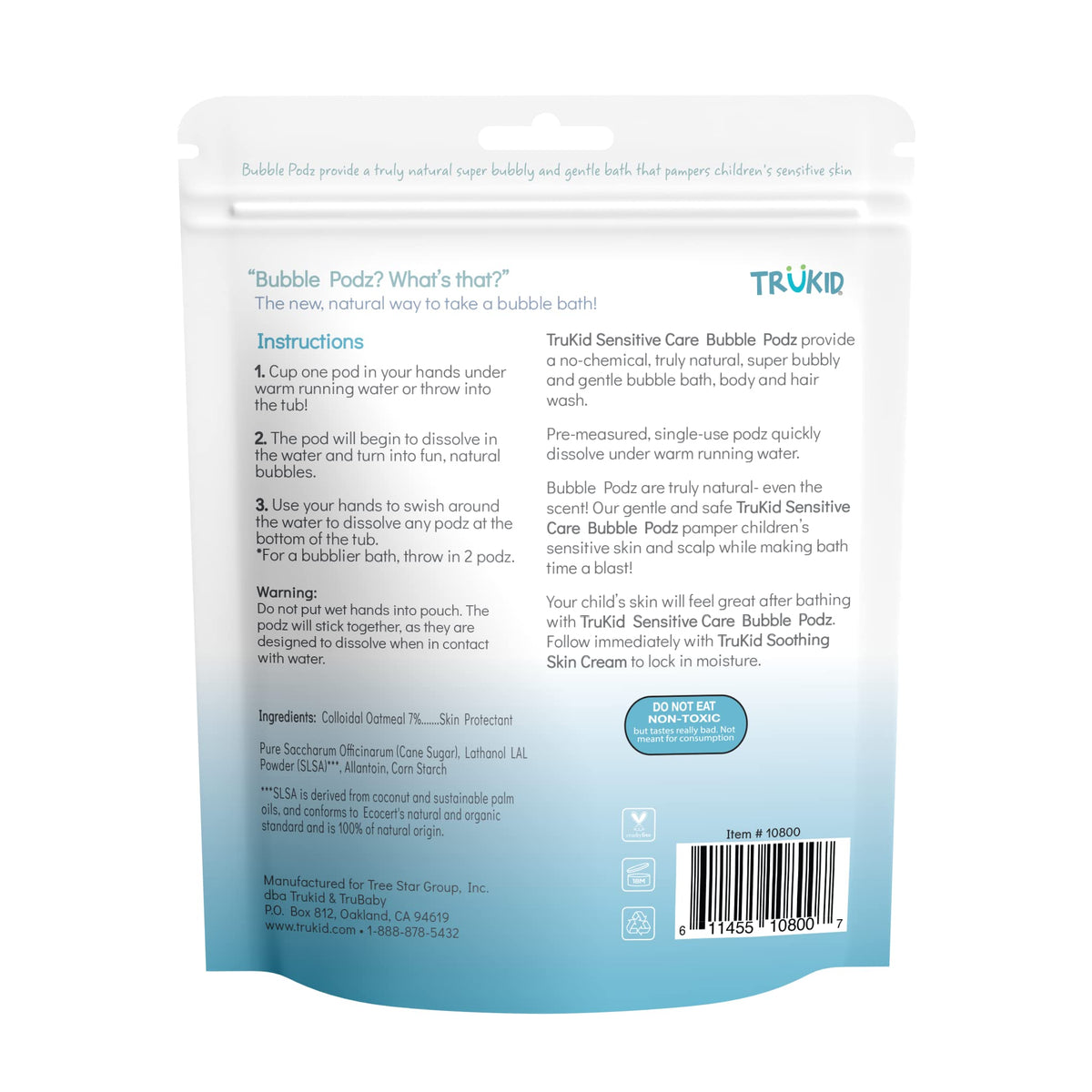 TruKid Bubble Podz Bubble Bath for Kids,