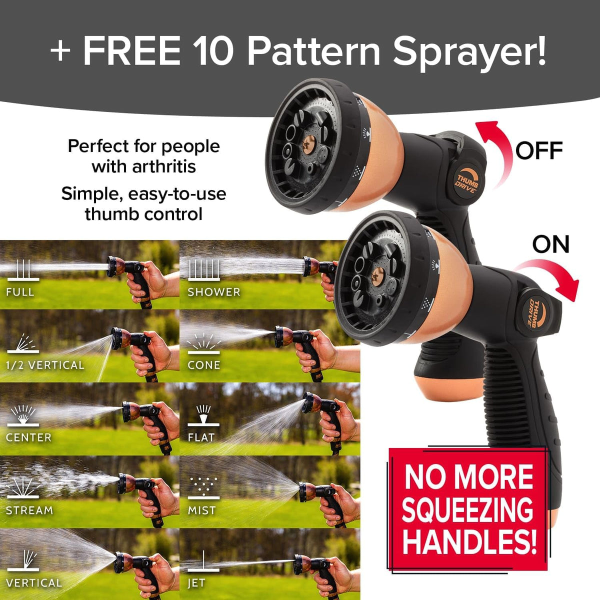 Pocket Hose Copper Bullet 50 FT Expandable Garden Hose, 10-Pattern Nozzle Father Jim Norris notebooks