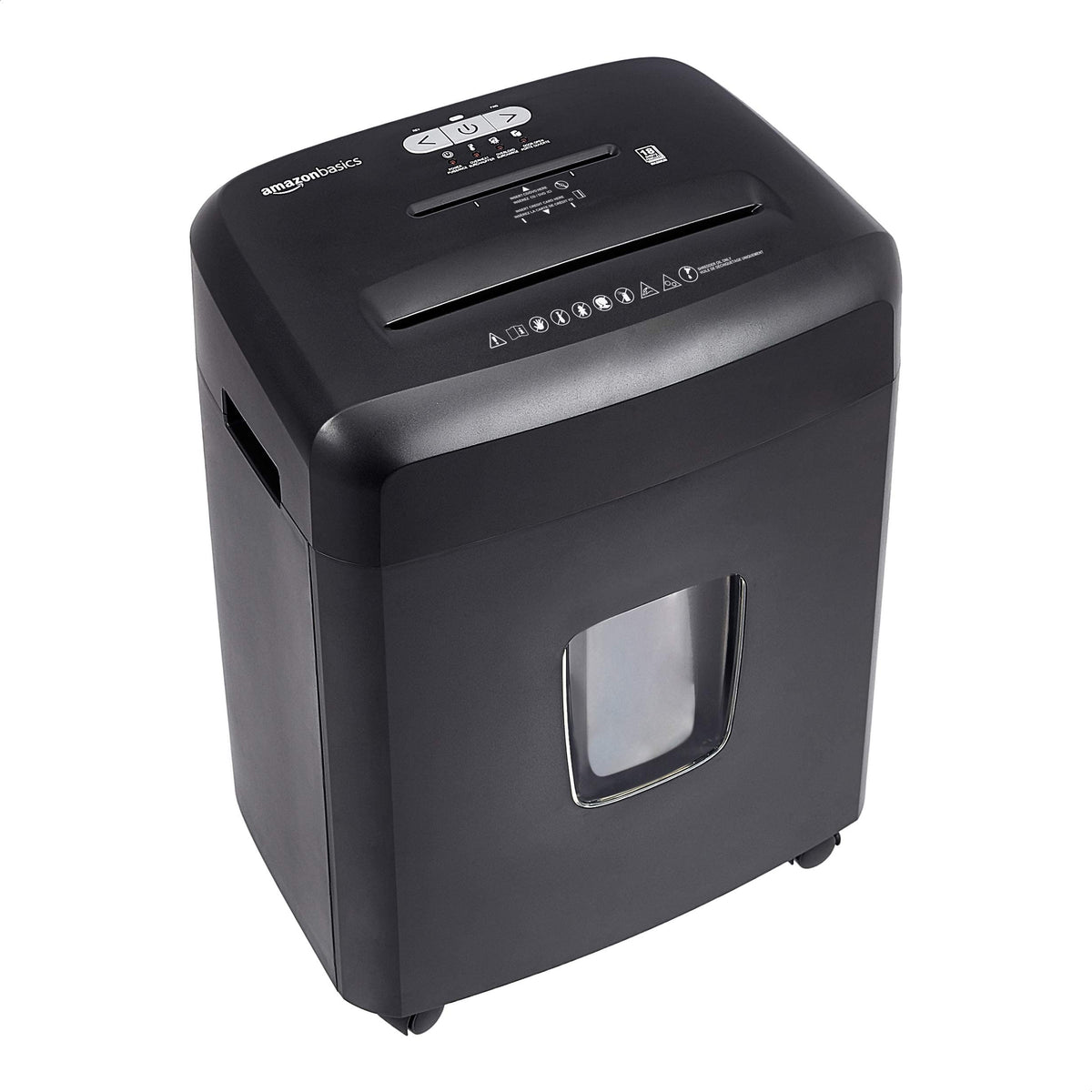Amazon Basics 8-Sheet High Security Cross Cut Paper and Credit Card Shredder with P-4 Security, Auto Shut-off, Black Father Jim Norris notebooks