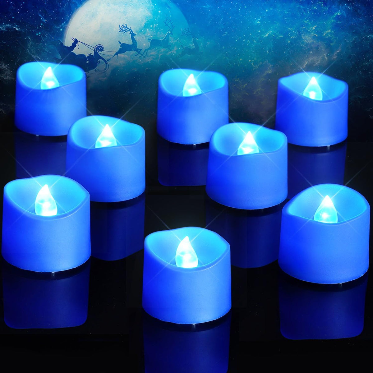Homemory 24-Pack Black Flameless Battery Tea Light Candles, 200+ Hours Father Jim Norris notebooks