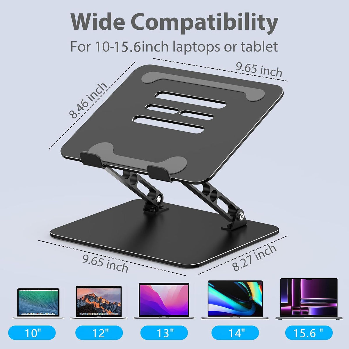 Adjustable Laptop Stand for Desk, Metal Laptop Riser Holder Father Jim Norris notebooks