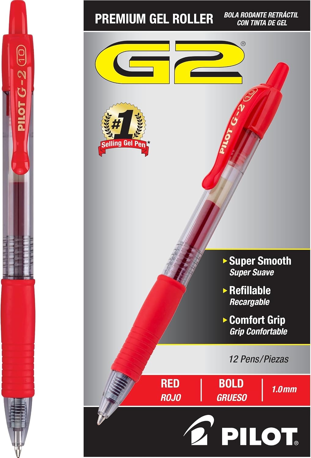 PILOT G2 Premium Gel Pens, Bold Point 1.0mm, Blue Ink, 12-Pack Father Jim Norris notebooks