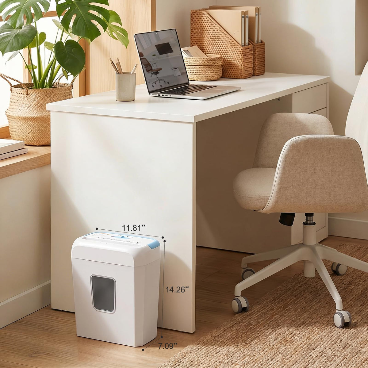 Bonsaii 6-Sheet Micro Cut Paper Shredder for Home, High Security Level P-4 Father Jim Norris notebooks