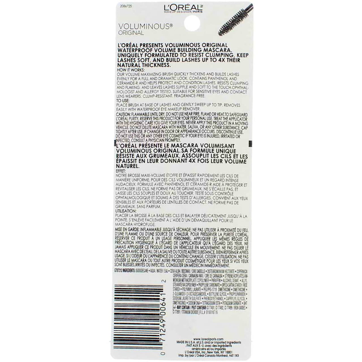 L’Oreal ParisVoluminous Waterproof Volume Building Mascara, Black [360], 0.28 oz (Pack of 3) Father Jim Norris notebooks